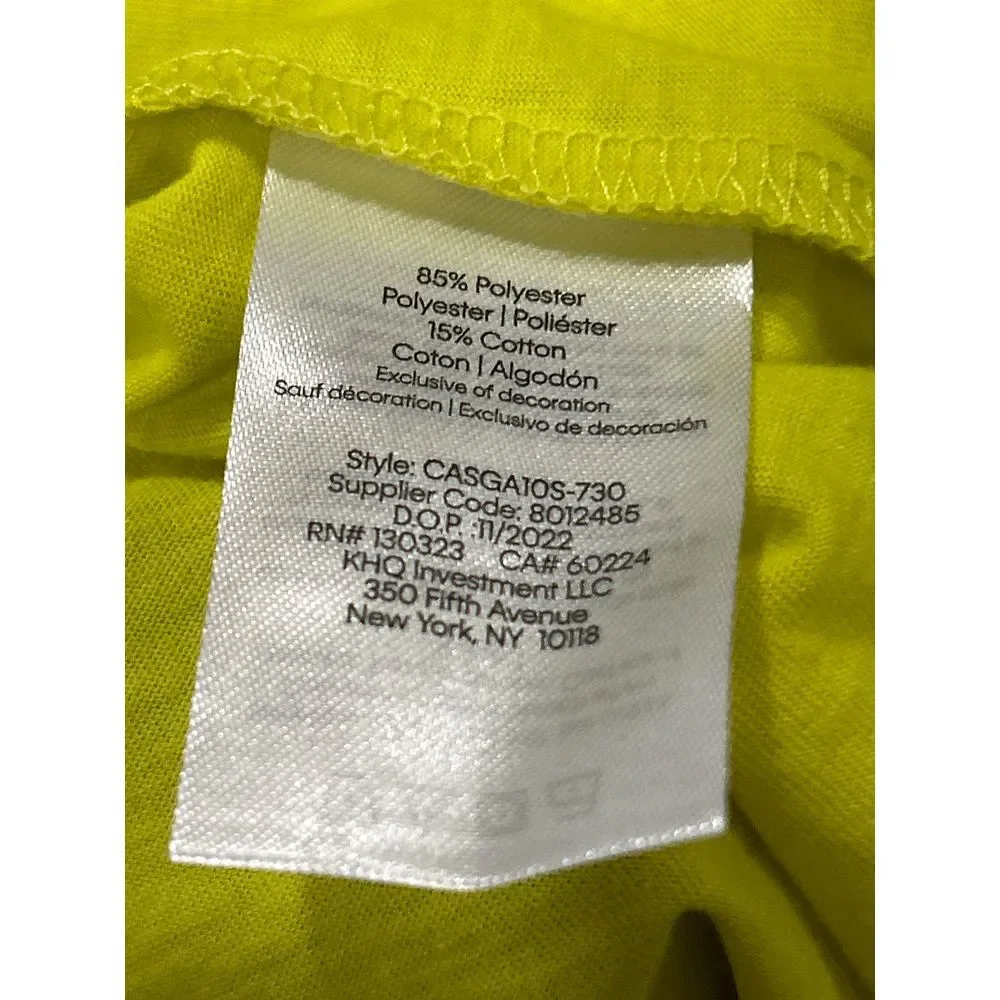 Calvin Klein Performance Girls Sulphur Spring Yellow Tank‎ Size XL